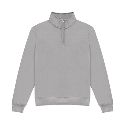 Heather Grey - Front - Kustom Kit Mens Quarter Zip Sweatshirt