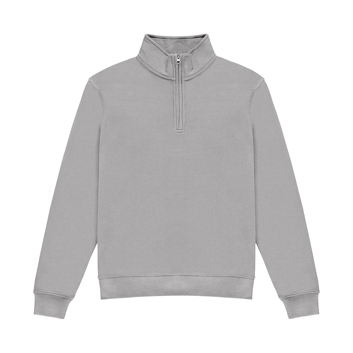 Heather Grey - Front - Kustom Kit Mens Quarter Zip Sweatshirt