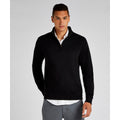 Black - Lifestyle - Kustom Kit Mens Quarter Zip Sweatshirt