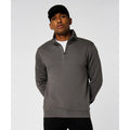 Dark Grey - Side - Kustom Kit Mens Quarter Zip Sweatshirt
