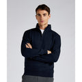 Navy - Side - Kustom Kit Mens Quarter Zip Sweatshirt