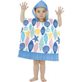 Blue-White-Yellow - Front - Home & Living Childrens-Kids Shell Hooded Towel