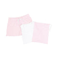 White-Pink - Front - Towel City Womens-Ladies Stripe Short Pyjama Set