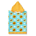 Blue-Orange-Beige - Front - Towel City Childrens-Kids Whale Hooded Towel