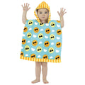 Blue-Yellow-Orange - Side - Home & Living Childrens-Kids Sun Hooded Towel