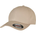 Khaki - Front - Yupoong Unisex Adult Flexfit Recycled Polyester Baseball Cap