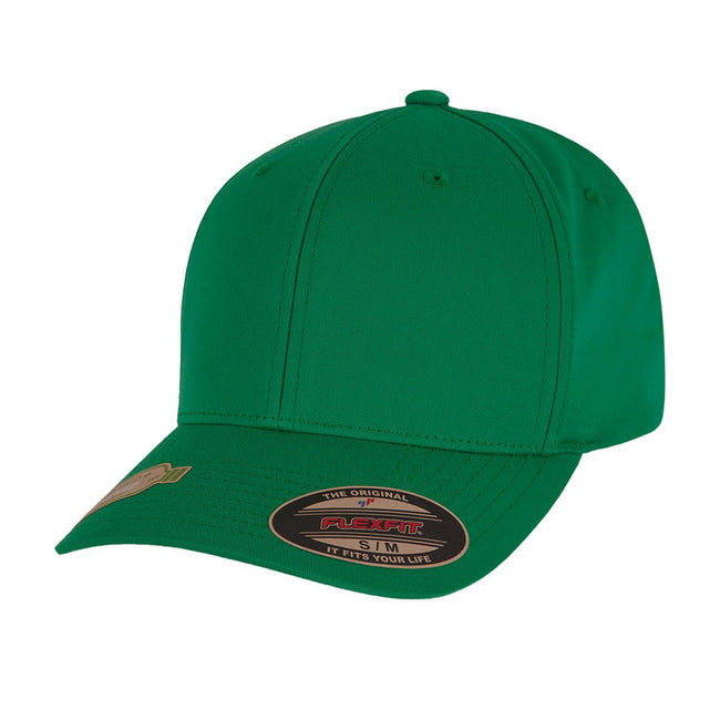 Green - Front - Yupoong Unisex Adult Flexfit Recycled Polyester Baseball Cap