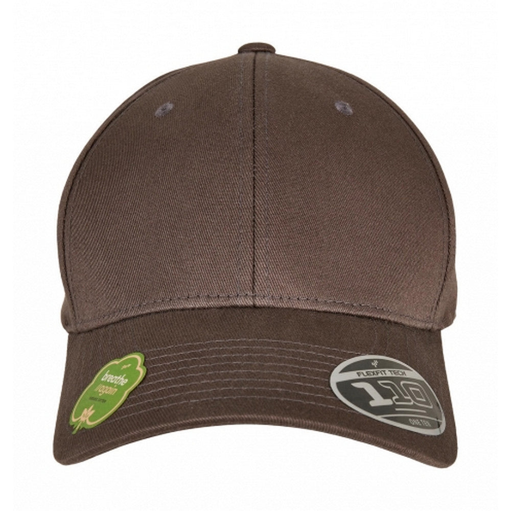 Dark Grey - Back - Yupoong Unisex Adult Flexfit 110 Organic Baseball Cap
