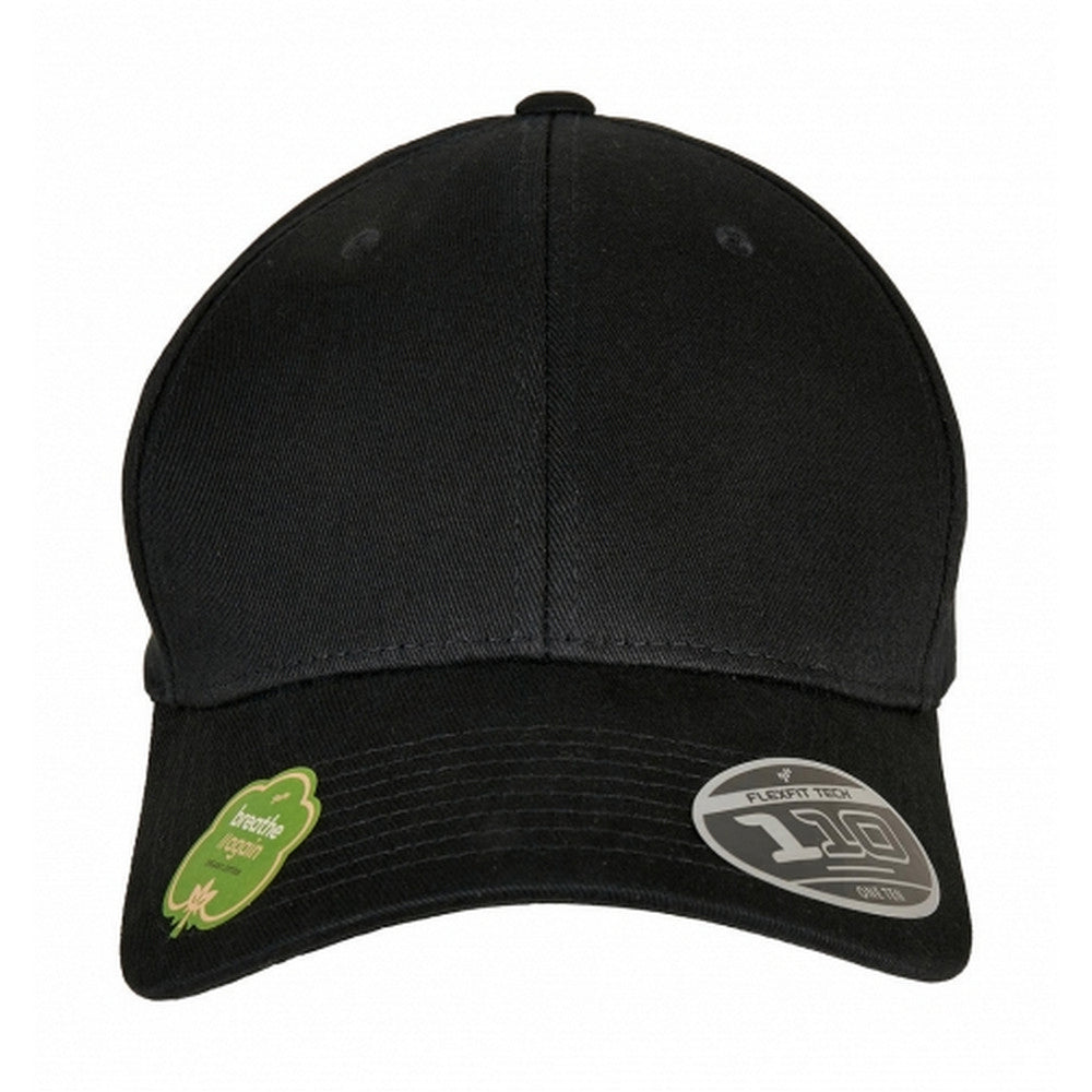 Black - Back - Yupoong Unisex Adult Flexfit 110 Organic Baseball Cap