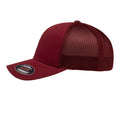 Cranberry - Back - Yupoong Unisex Adult Flexfit Mesh Trucker Cap