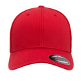 Red - Front - Yupoong Unisex Adult Flexfit Mesh Trucker Cap