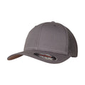 Dark Grey - Front - Yupoong Unisex Adult Flexfit Mesh Trucker Cap