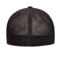 Black - Back - Yupoong Unisex Adult Flexfit Mesh Trucker Cap