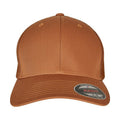 Caramel - Front - Yupoong Unisex Adult Flexfit Mesh Trucker Cap