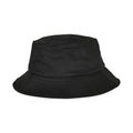 Black - Front - Yupoong Childrens-Kids Flexfit Cotton Twill Bucket Hat