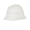 White - Front - Yupoong Unisex Adult Flexfit Eco Washing No Top Tennis Bucket Hat