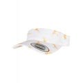 Orange-White - Side - Yupoong Unisex Adult Flexfit Batik Dye Visor Cap