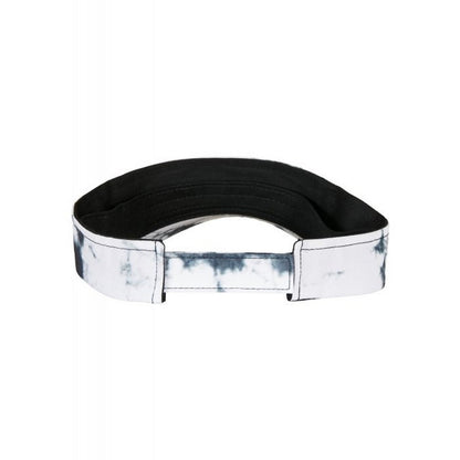 Black-White - Back - Yupoong Unisex Adult Flexfit Batik Dye Visor Cap