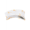 Orange-White - Front - Yupoong Unisex Adult Flexfit Batik Dye Visor Cap