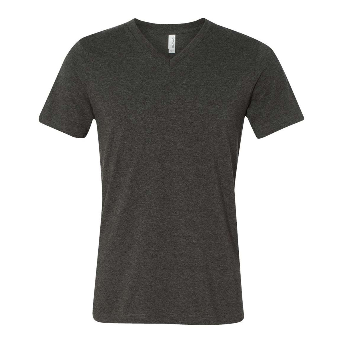 Dark Grey Heather - Front - Bella + Canvas Unisex Adult Heather CVC T-Shirt