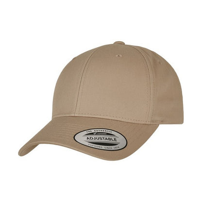 Khaki - Front - Yupoong Unisex Adult Flexfit Classic Curved Snapback Cap