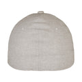 Silver - Back - Yupoong Unisex Adult Flexfit Delta Melange Carbon Baseball