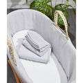 Grey-White - Side - Home & Living Baby Moses Blanket Set (Pack of 3)