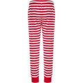 Red-White - Back - SF Childrens-Kids Stripe Cuffed Lounge Pants