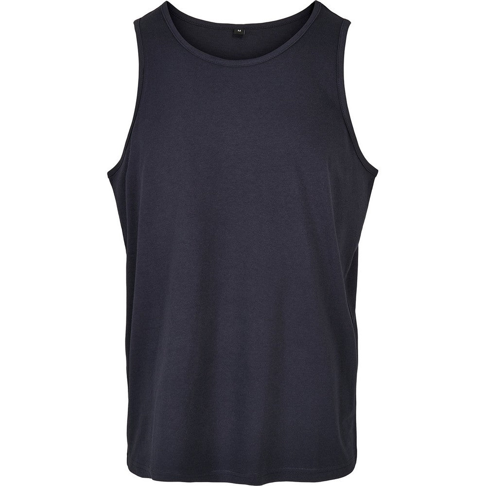 Navy - Front - Build Your Brand Mens Basic Tank Top