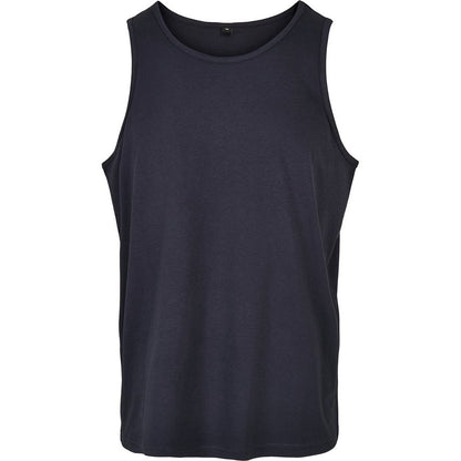 Navy - Front - Build Your Brand Mens Basic Tank Top