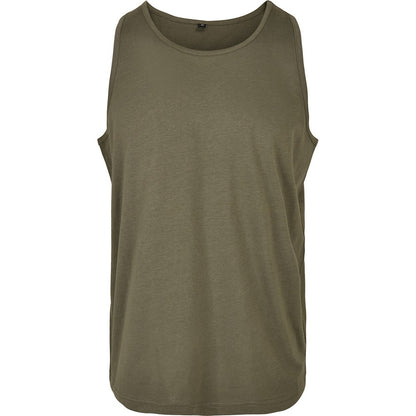 Olive - Front - Build Your Brand Mens Basic Tank Top
