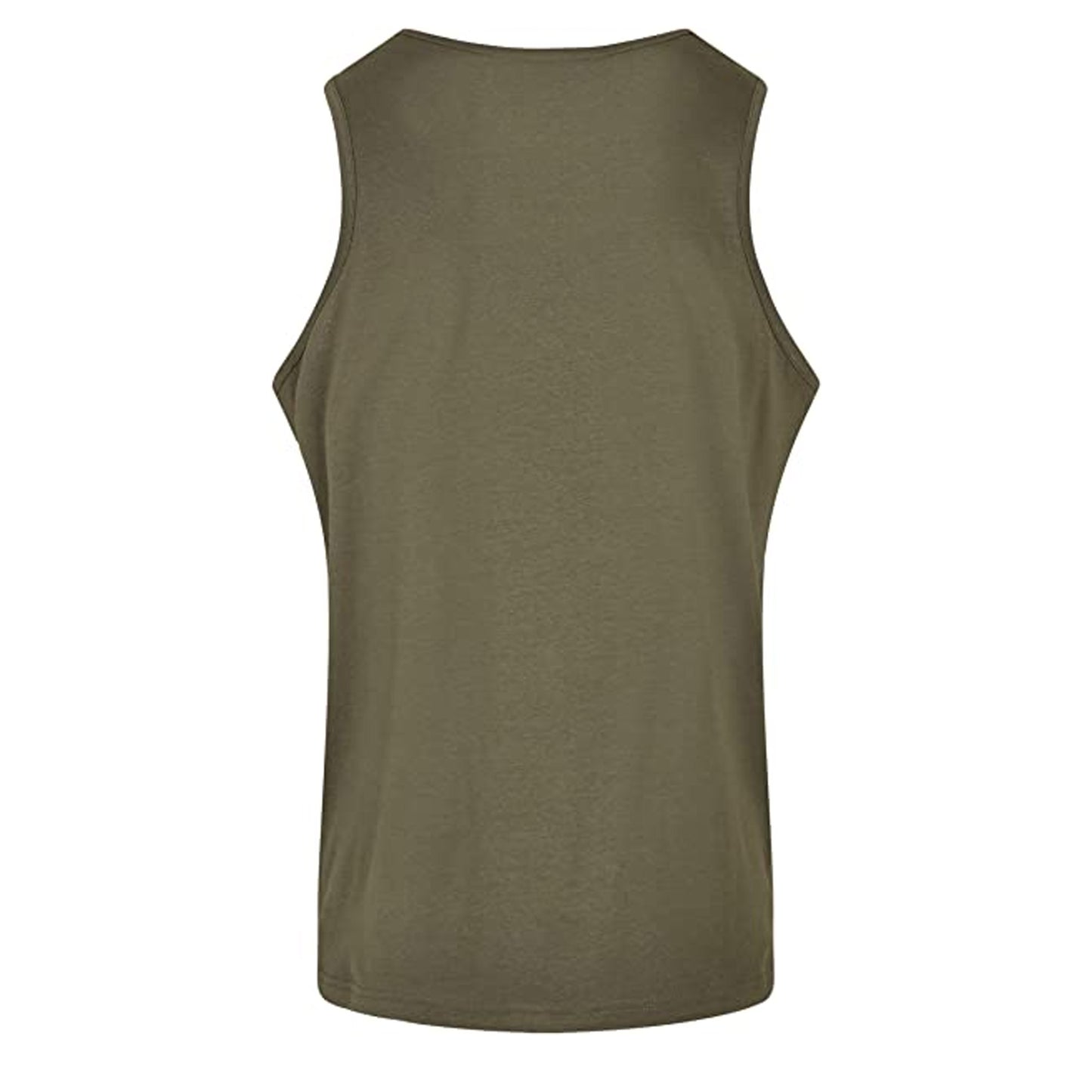 Olive - Back - Build Your Brand Mens Basic Tank Top