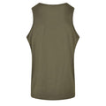 Olive - Back - Build Your Brand Mens Basic Tank Top