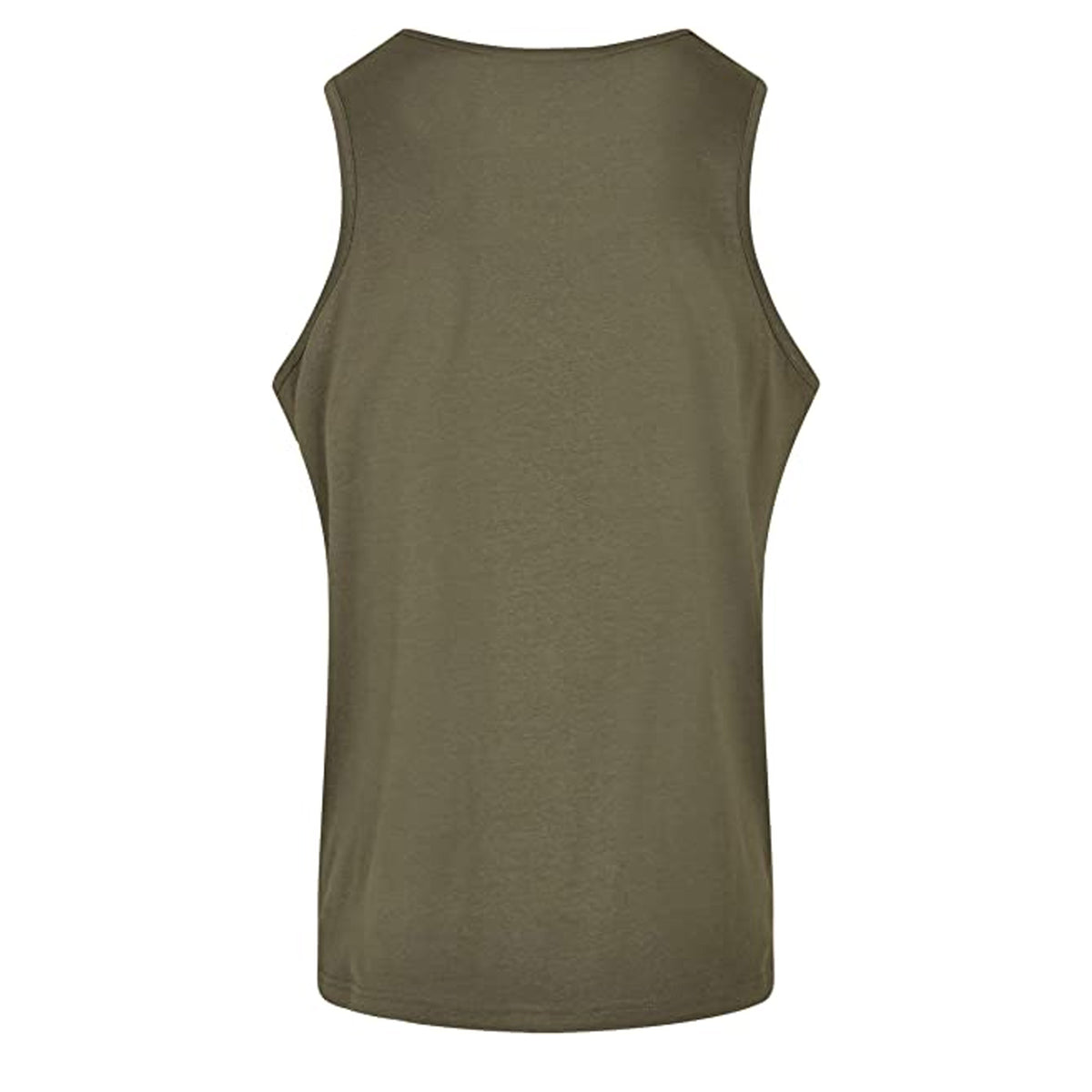 Olive - Back - Build Your Brand Mens Basic Tank Top
