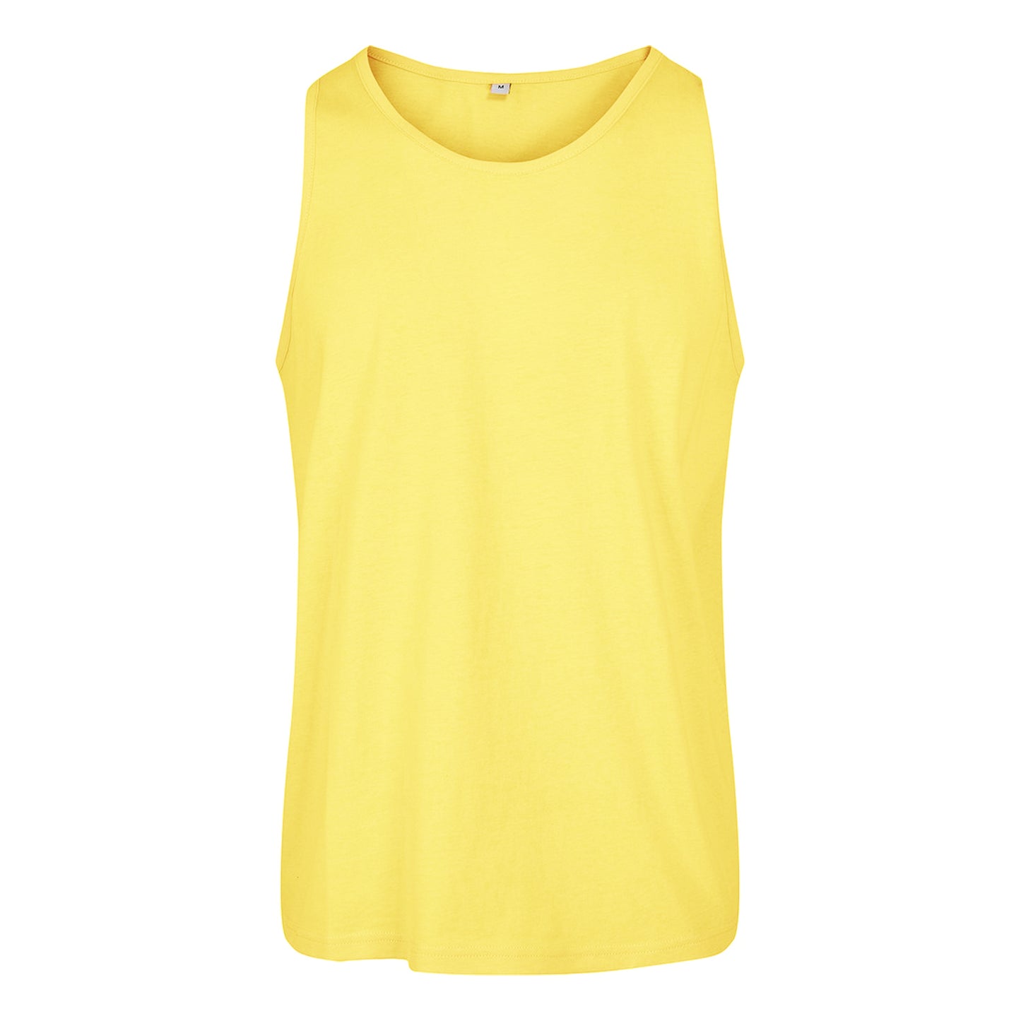 Yellow - Front - Build Your Brand Mens Basic Tank Top