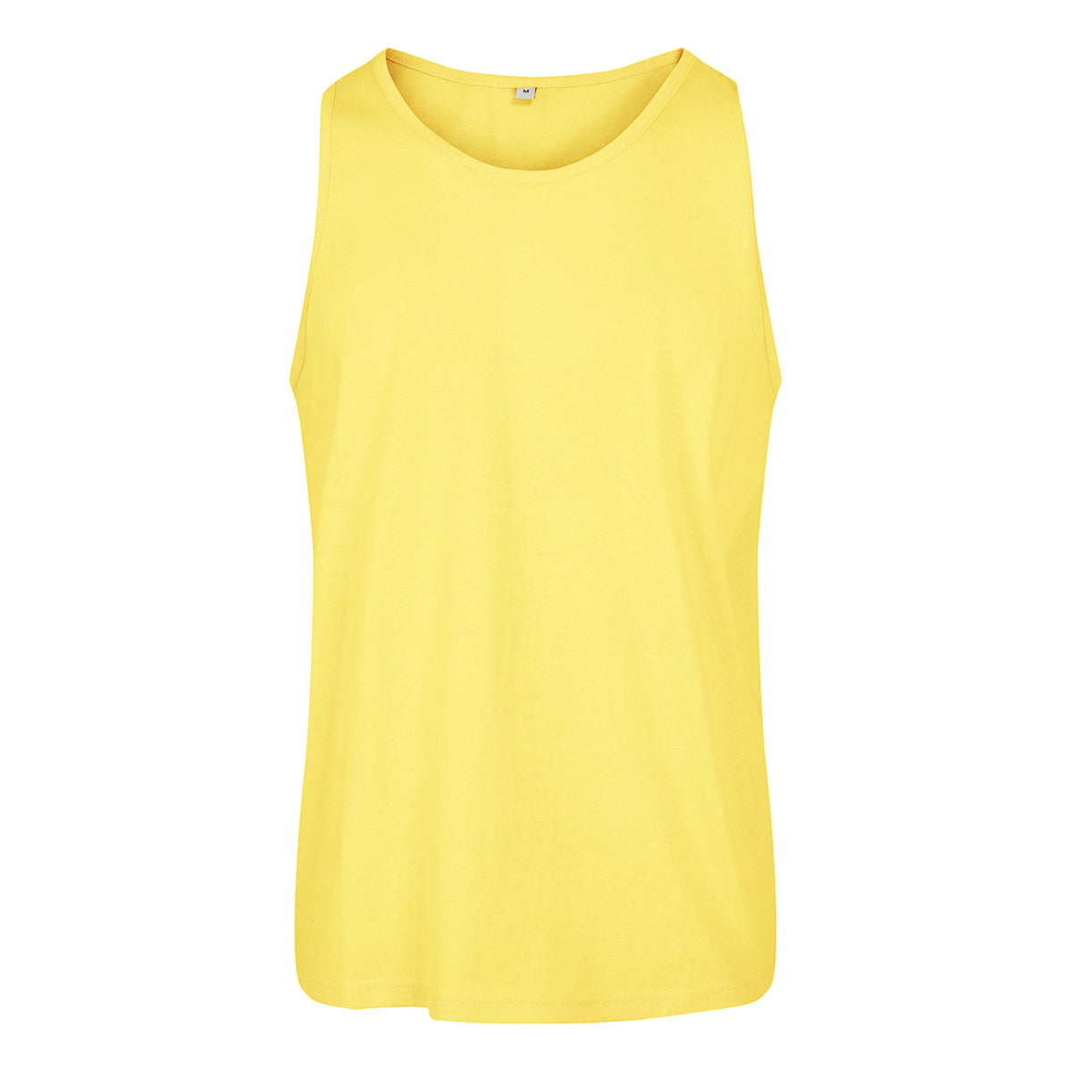 Yellow - Front - Build Your Brand Mens Basic Tank Top