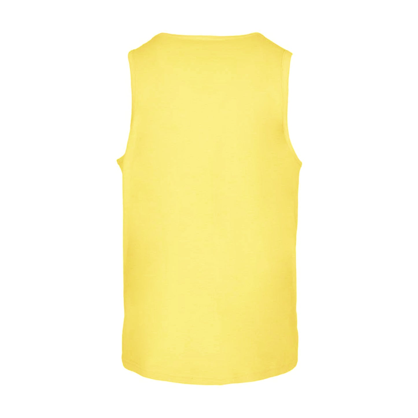 Yellow - Back - Build Your Brand Mens Basic Tank Top