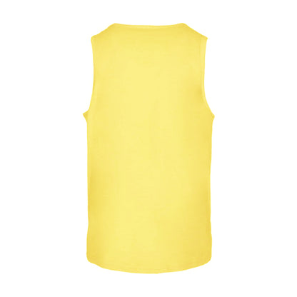 Yellow - Back - Build Your Brand Mens Basic Tank Top