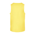 Yellow - Back - Build Your Brand Mens Basic Tank Top