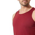 Burgundy - Side - Build Your Brand Mens Basic Tank Top