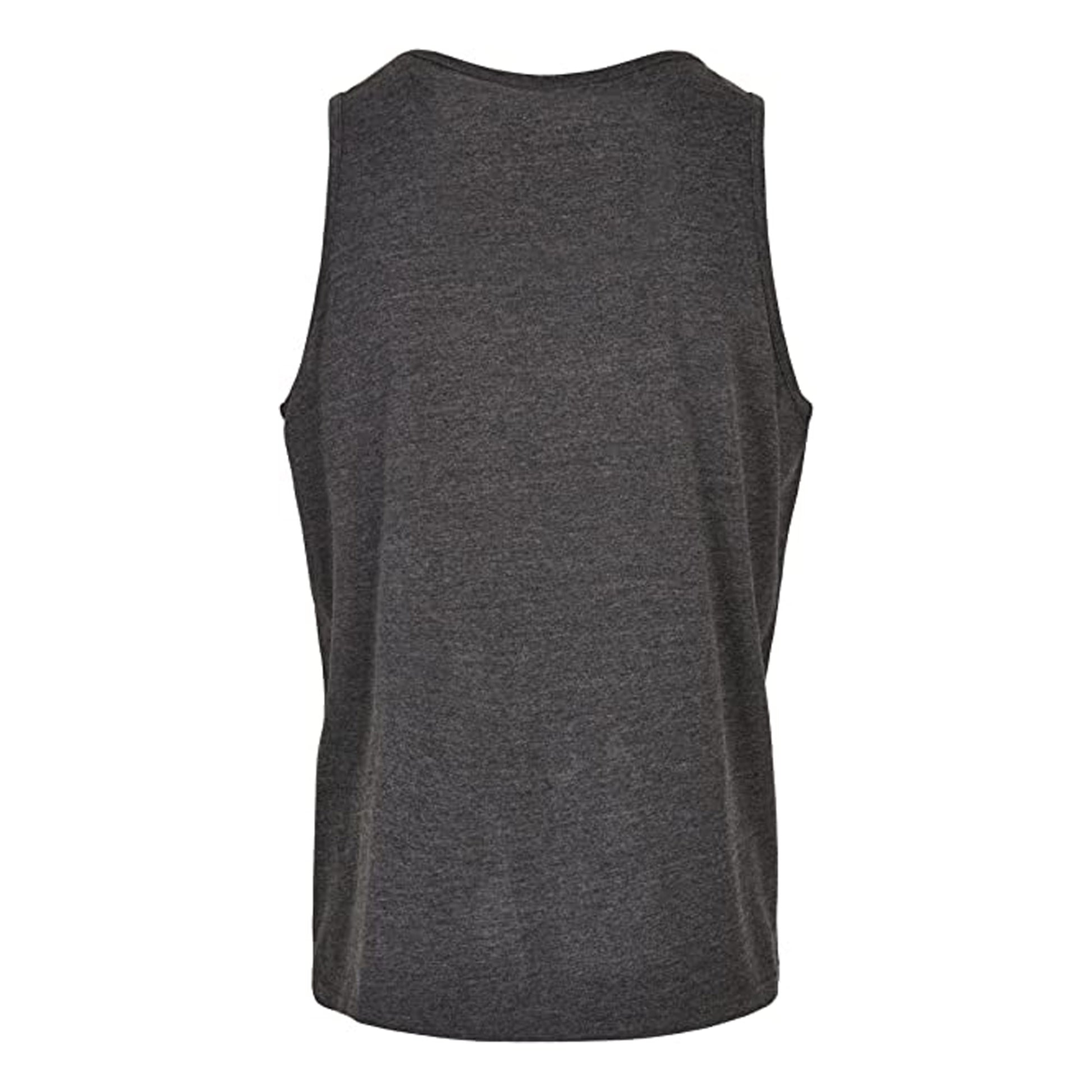 Charcoal - Back - Build Your Brand Mens Basic Tank Top