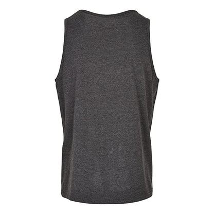 Charcoal - Back - Build Your Brand Mens Basic Tank Top