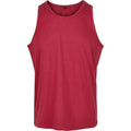 Burgundy - Front - Build Your Brand Mens Basic Tank Top