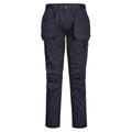 Deep Navy-Black - Front - Portwest Mens WX2 Cargo Trousers