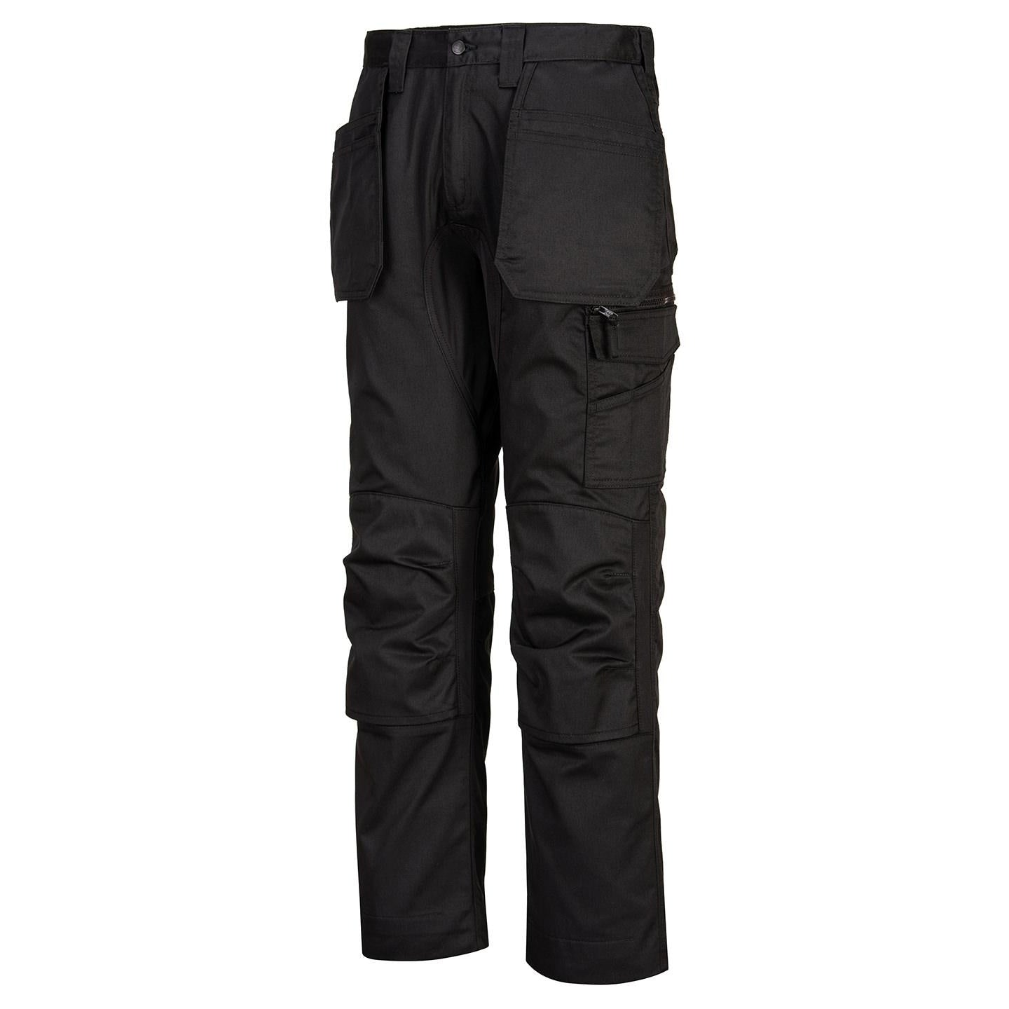 Olive Green - Front - Portwest Mens WX2 Cargo Trousers