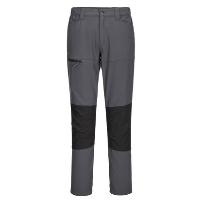 Metal Grey - Front - Portwest Mens WX2 Slim Work Trousers
