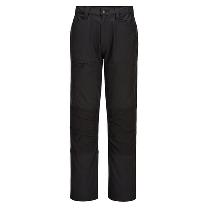 Black - Front - Portwest Mens WX2 Slim Work Trousers