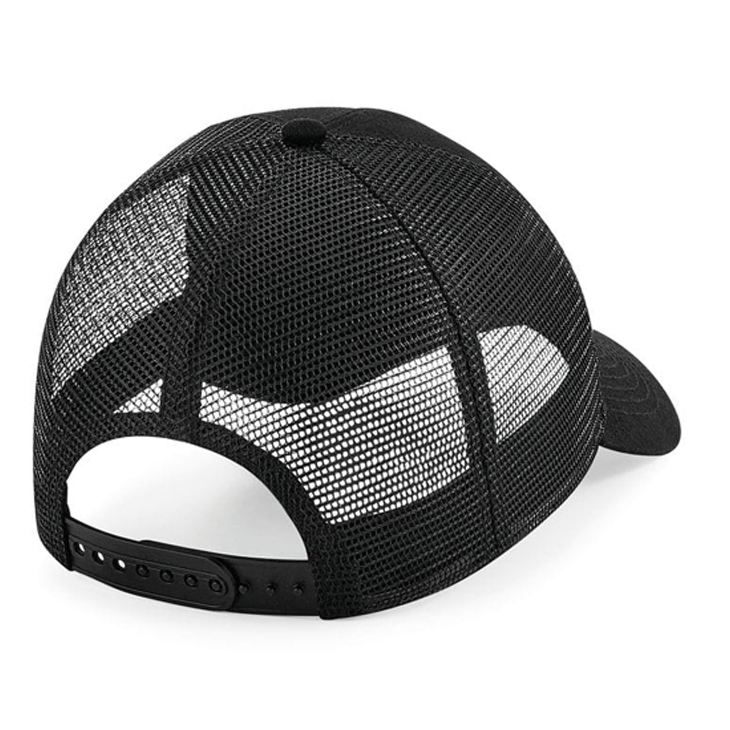 Black - Back - Beechfield Recycled Snapback Cap
