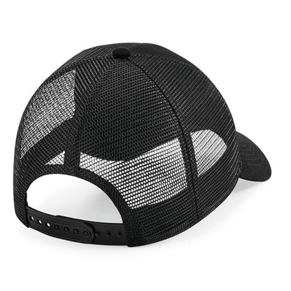 Black - Back - Beechfield Recycled Snapback Cap