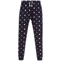 Navy-White - Front - SF Unisex Adult Stars Lounge Pants